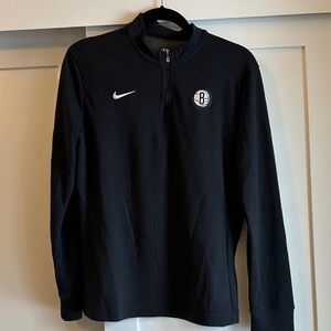 Nike Black Half-Zip Pullover with Logo